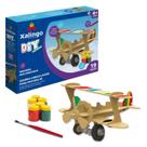 Diy - quebra-cabeça 3d - avião para pintura
