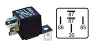 DNI0106 Relé Auxiliar Duplo N.A 2x25A 12V 5 TERMINAIS C/ SUPORTE