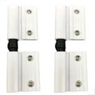 Dobradiça 02 Abas Suprema Porta alúminio Dob840 Branco 2Pçs