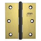 Dobradiça 3.1/2" x 3" x 1,9mm Oxidado com PIno Reverivel e Canto Reto - 42083 - STAM