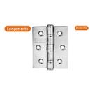 Dobradiça 3x2.1/2" Inox Escovado com 3 Unidades Silvana
