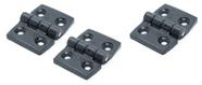 Dobradiça 4 Furos Nylon 35x44mm Barco Lancha Náutica Kit 3