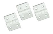 Dobradiça 4 Furos Nylon 35x44mm Barco Lancha Náutica Kit 3
