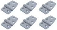 Dobradiça 5 F Nylon 35x60mm Cinza Barco Lancha Porta Kit 6