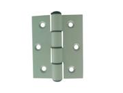 Dobradica 70x70 aluminio branca porta de abrir kit 3 un