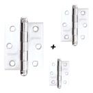 Dobradiça Aço Carbono Porta 3025 Concept Cromado ACR Pado