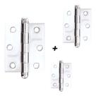 Dobradiça Aço Carbono Porta 3025 Concept Cromado ACR Pado