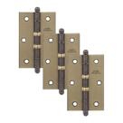 Dobradiça Aço União Mundial 3 1/2'' x 2 5/16'' 2 Anéis 3Pçs