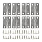 Dobradiça Com Parafuso 3,6cm x 2,5cm Para Caixa Mdf 10 Unidades