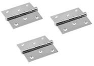 Dobradiça com Rolamento 3.1/2 X3 Cromado Cartela com 3 unidades Kala