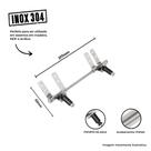 Dobradiça de Inox para Reparo Tampa tabua de Assento Vaso Sanitário - REF 58 - mahler