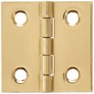 Dobradiça de latão de 1 x 1 cm, pacote com 4 unidades National Hardware N211-334