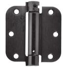 Dobradiça de porta Amazon Basics com fechamento automático 9 cm x 9 cm em bronze polido a óleo