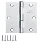 Dobradiça de porta SORGMACH de 9 cm de níquel acetinado para porta interior - 18 unidades