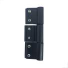Dobradiça Encaixe 03 Abas Lateral Suprema Preto Dob-840