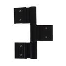 Dobradica encaixe 3 abas linha gold dob-828 porta lateral preto alumifix