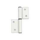 Dobradiça encaixe linha 30 dupla sd-323 porta giro abrir aluminio branco gm