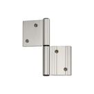 Dobradica encaixe linha 42 dupla sd-333 porta giro abrir aluminio fosco gm