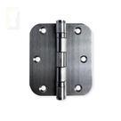 Dobradiça Escovada C-redondo Inox Com Rolamento 3 X 2 ½