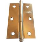 Dobradica Fama 1295 Ferro Cromado Bicromatizado 3.1/2'' Com 24 Pecas - Kit C/24
