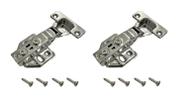 Dobradiça Inox Com Amortecedor Reta Baixa Soft Close C/ 2