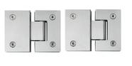Dobradiça inox GV48 1801010 para porta de vidro e box - vidro/vidro 2un Dobradiça inox GV48 1801010 para porta de vidro e box - vidro/vidro 2un