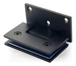 Dobradiça inox GV48 90º 1011 para porta de vidro e box - alvenaria/vidro preta Dobradiça inox GV48 90º 1011 para porta de vidro e box - alvenaria/vidro preta