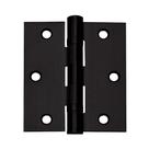 Dobradiça Inox P Porta C/ Rolamento 3½x3 Preta - 1 Unidade