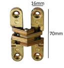 Dobradiça Invisivel 70MMX16mm Bicromatizada Caser 1091 Unidade