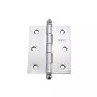 Dobradiça isero kit c/3 - ferro pino bola 3 1/2" leve - acetinado escovado