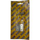 Dobradica Merkel 184 Ferro Zincado Latonado 1.1/2'' Blister Com 3 Pecas