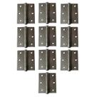 Dobradiça Merkel Porta Madeira 3.1/2 Kit 24 Un Aço
