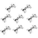 Dobradiça Metal Armário Cozinha Guarda Roupas 26mm Curva Albras Kits