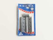 Dobradica p/ porta fg c/ 3pçs com 24 paraf. - Rocha