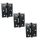 Dobradiça para Porta 3X2,5mm com Rolamento Cartela Com 3 Unidades Preto Fosco Cia