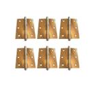 Dobradiça para Porta 3x3 com 6 Unidades (7,6cm x 7,6cm)