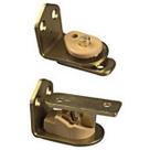 Dobradiça para porta de café National Hardware DPV130 Brass Swing N Stay