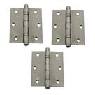 Dobradiça Para Porta Madeira Rolamento Aço Inox Pado 3 Peças Dobradiça Para Porta Madeira Rolamento Aço Inox Pado 3 Peças