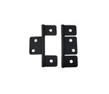 Dobradiça para veneziana dobrável QCAA 3,5" aço preto, pacote com 2