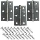 Dobradiça Porta Inox kit 3 Peças