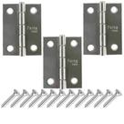 Dobradiça Porta Inox kit 3 Peças