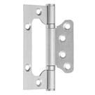 Dobradiça Porta Sobrepor Sem Rebaixo Inox 4'x3' Rolamento