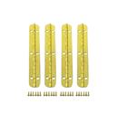 Dobradiça QCAA de Latão Maciço 8 x 1,3 cm para Caixa de Joias - 4 Unidades