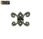 Dobradiça Trabalhada Roma para Caixa de Madeira 4,5x3,2cm Artesanato Dobradiça Trabalhada Roma para Caixa de Madeira 4,5x3,2cm Artesanato