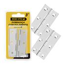 Dobradiças Com Rolamento 65mm x 37mm Aço Inoxidável Baixo Ruído e Alta Resistência BOM2702