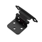 Dobradiças de gabinete Ravinte, pacote com 30, sobreposição de 1/2", preto fosco