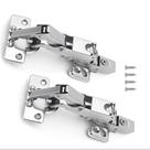 Dobradiças de gabinete Zishengho 165 Hydraulic Soft Close, pacote com 2 Dobradiças de gabinete Zishengho 165 Hydraulic Soft Close, pacote com 2