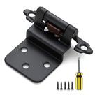 Dobradiças de porta de armário Ravinte 3/8" pretas com fechamento automático, pacote com 10