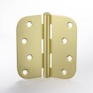 Dobradiças de porta: Goldenwarm, 4 polegadas, latão, ouro acetinado, pacote com 12
