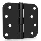 Dobradiças de porta goldenwarm Matte Black Heavy Duty Iron x3